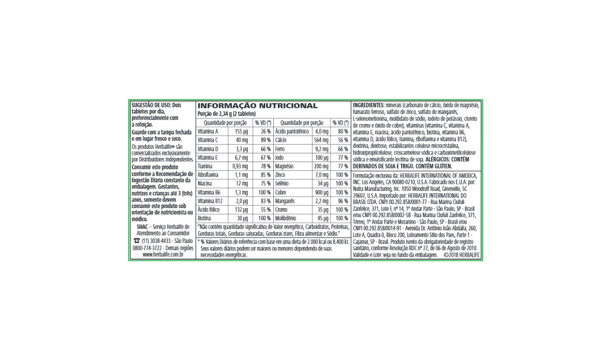 Multivitaminas e Minerais 90 Tabletes