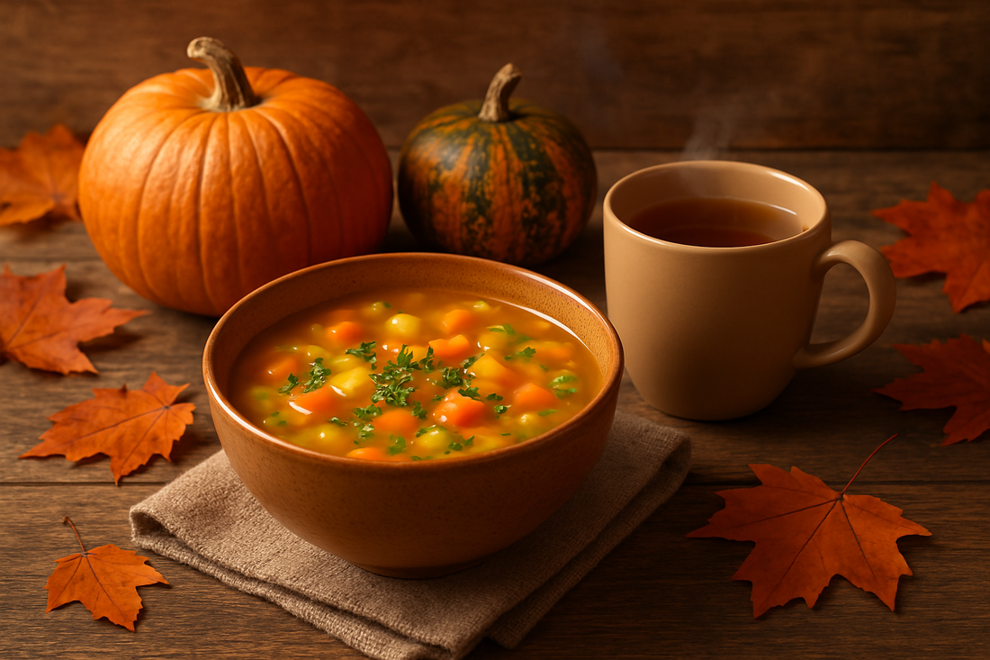 Alimentos Quentes : Como Sopas, Caldos e Chás Beneficiam o Corpo e a Mente